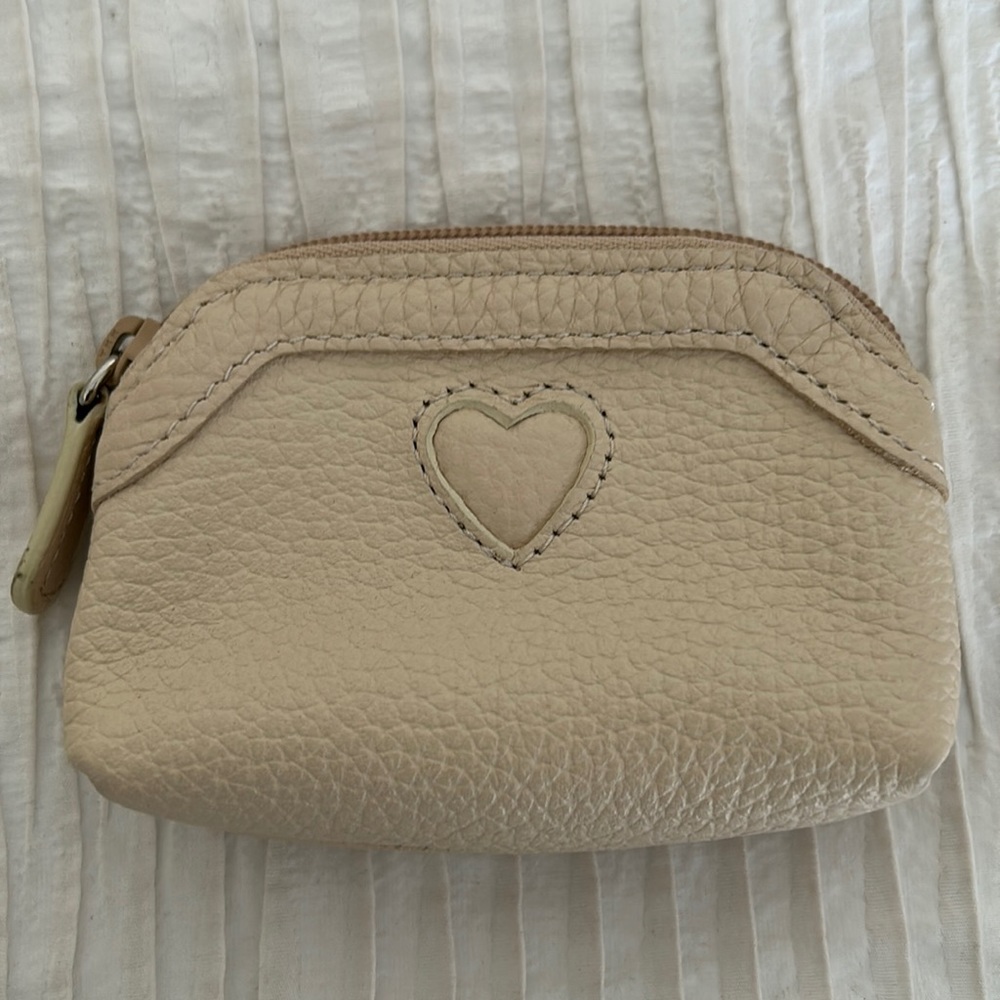 BRIGHTON LEATHER COIN PURSE with HEART